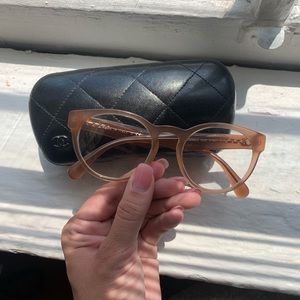 CHANEL glasses and case - AUTHENTIC